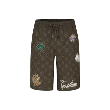 C'N'C Trend Series Casual Shorts Men's Brown With Print