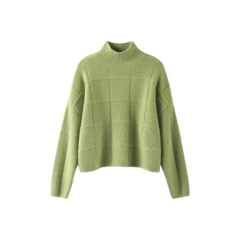 MAIGRE SIMHAT Pure Cashmere Sweater Women's Avocado Green