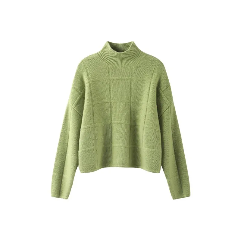MAIGRE SIMHAT Pure Cashmere Sweater Women's Avocado Green-0