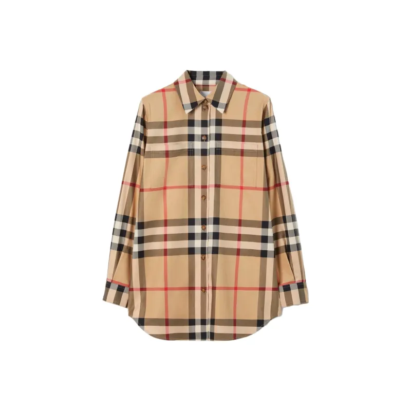 Burberry Checked Buttoned Shirt-0