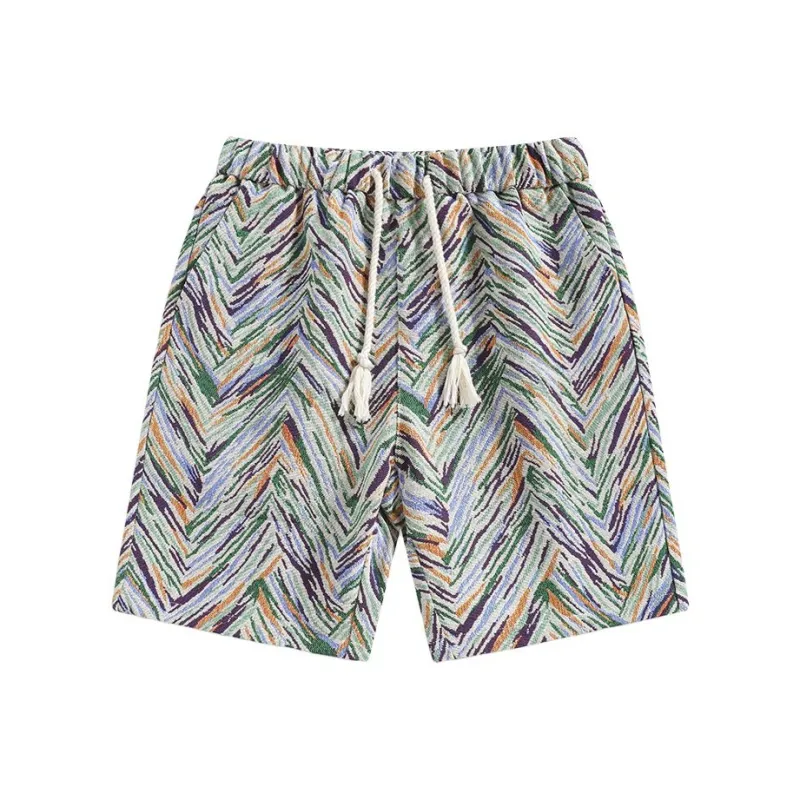 DABAISHA Casual Shorts Men's White-0