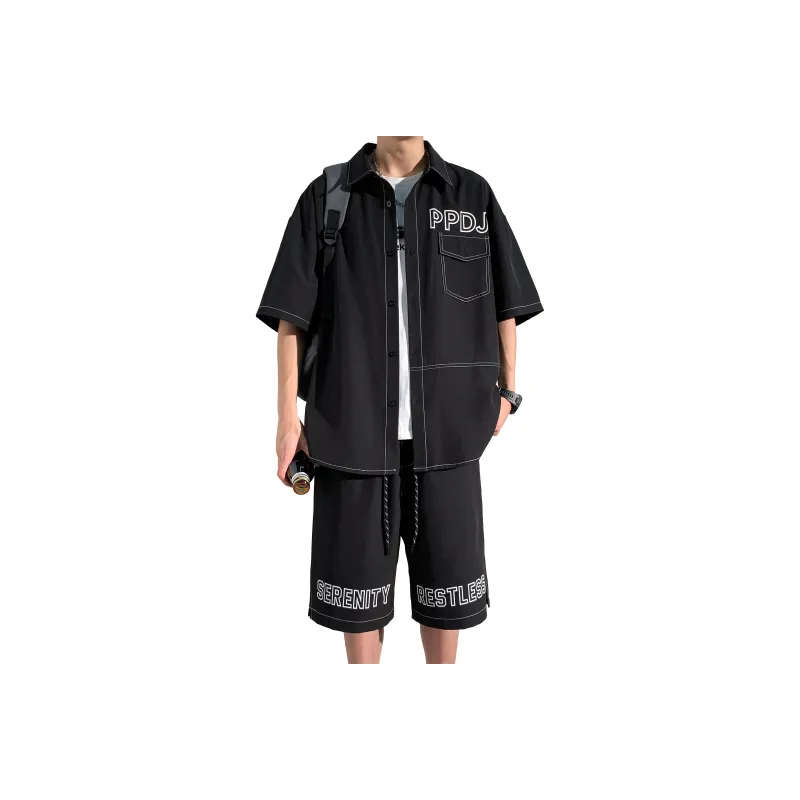 ZWWWZ Shirt Matching Set Unisex-0