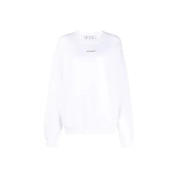 OFF WHITE Flock Chine Flower Arrow Crew White/Multi