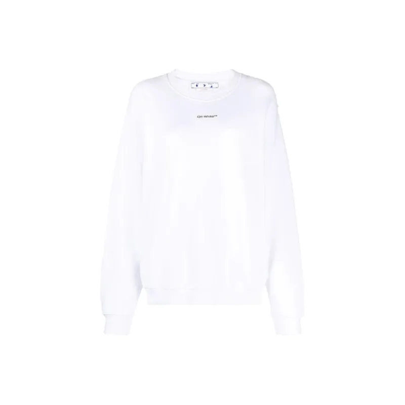 OFF WHITE Flock Chine Flower Arrow Crew White/Multi-0