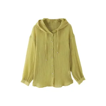 IHIMI Shirt Women's Yellow Green