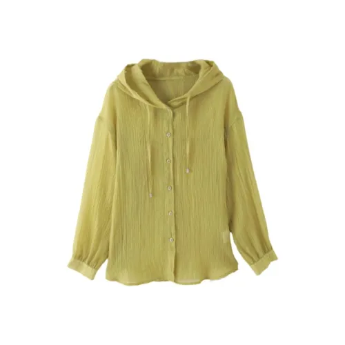 IHIMI Shirt Women's Yellow Green