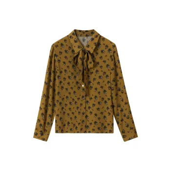 H YXIANG Shirt Women's French Bouquet