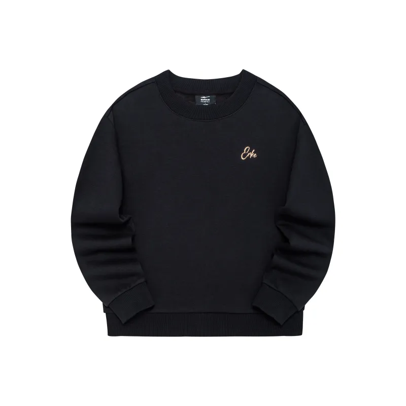 Erke Sweatshirts Women's Jet Black-0