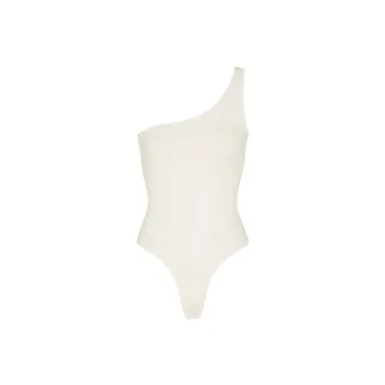SKIMS ESSENTIAL ONE SHOULDER BODYSUIT Bodysuits Women's ECRU/Natural
