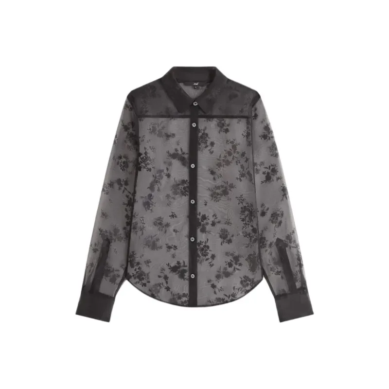 KITH FW24 Shia Floral Shirt Women's Black-0