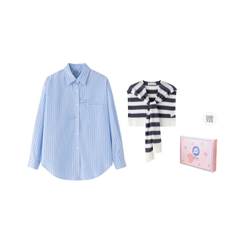 Tokyo Season Shirt Women's Blue-3