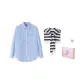 Blue Shirt, Comes with Free Shawl