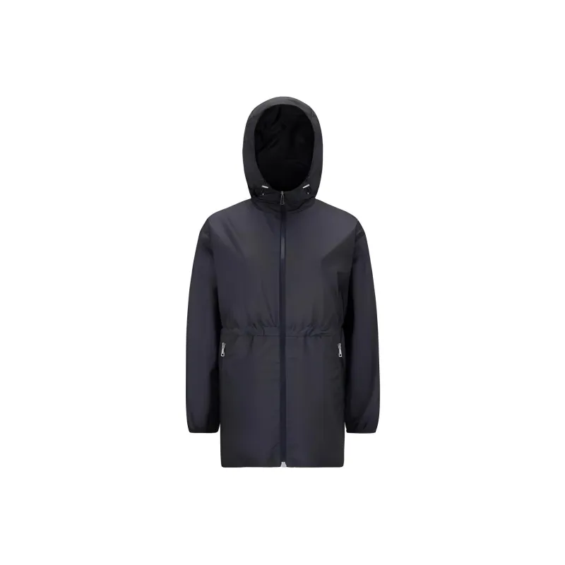 Moncler FW23 Wete Hooded Jacket Jackets Coats Women's Black Night Blue-0