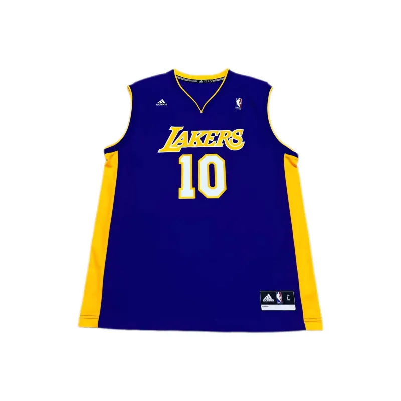 Adidas x NBA Los Angeles Lakers Basketball Jersey Unisex Purple Gold-0
