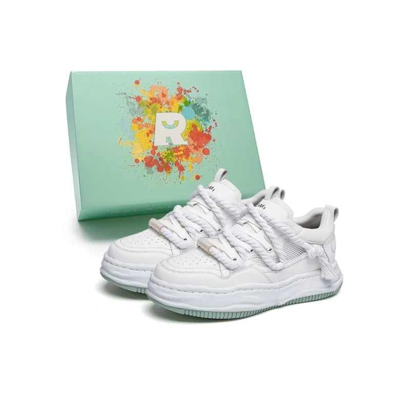 RELAXURSELF Slip Resistant, Abrasion Resistant, Breathable, Height Increasing Low Top Skateboard Shoes Unisex Gradient-7