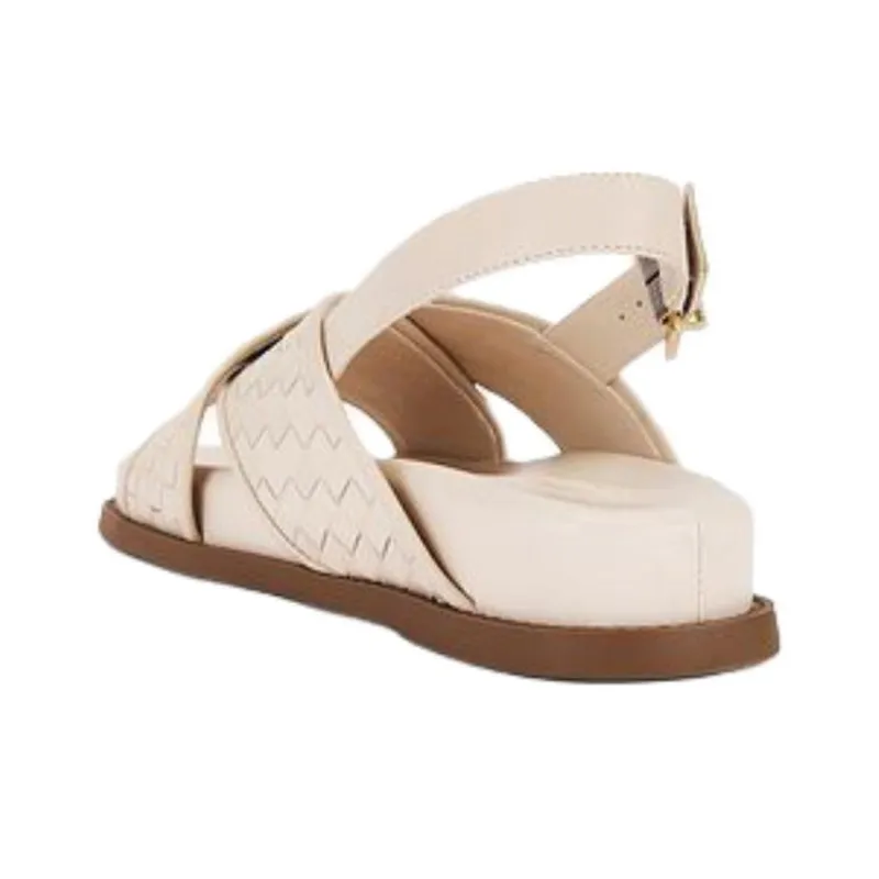 Schutz Ruby One Strap Sandals Women's Beige-3