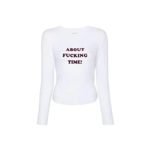 Stella McCartney Slogan Printed Long Sleeved T Shirt