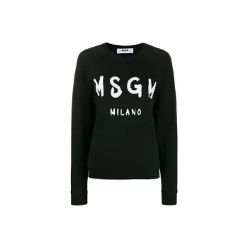 MSGM Logo Printed Crewneck Sweatshirt