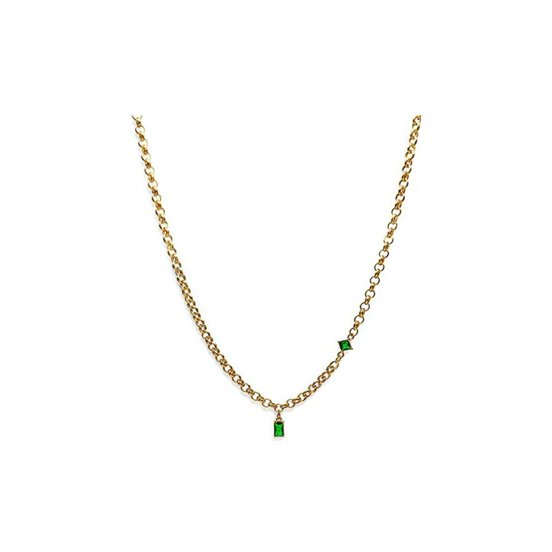 PUENTE Titanium Steel Necklaces Men's Gold-0