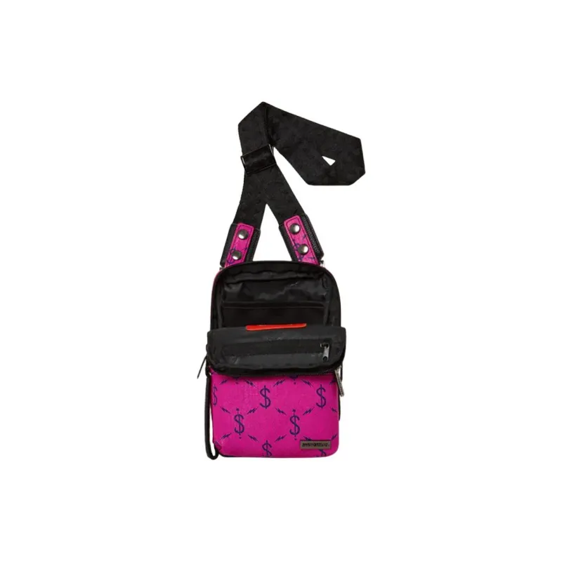 SPRAYGROUND PVC Shoulder Bag Crossbody Bag Casual Bag Unisex Rose Red-1