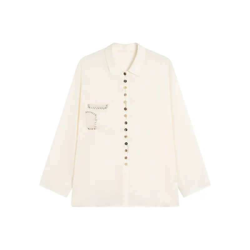 Ouyang Shirt Women's Sandy Beige-0
