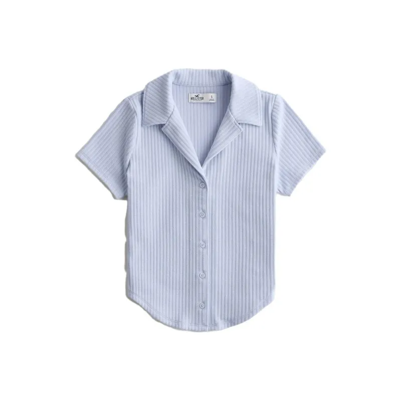 Hollister T-Shirts Women's Light Blue-0