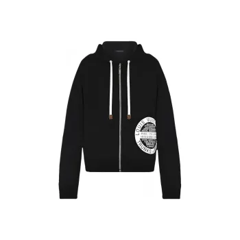 LOUIS VUITTON 1A5TT2 Lv Stamp Zip-Up Hoodie