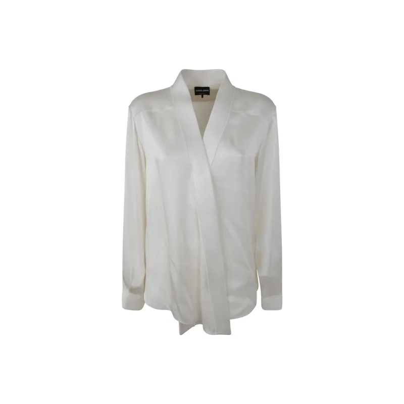 GIORGIO ARMANI Double Sided Satin Shirt-0