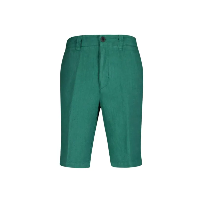120% LINO Linen Bermuda Shorts-0