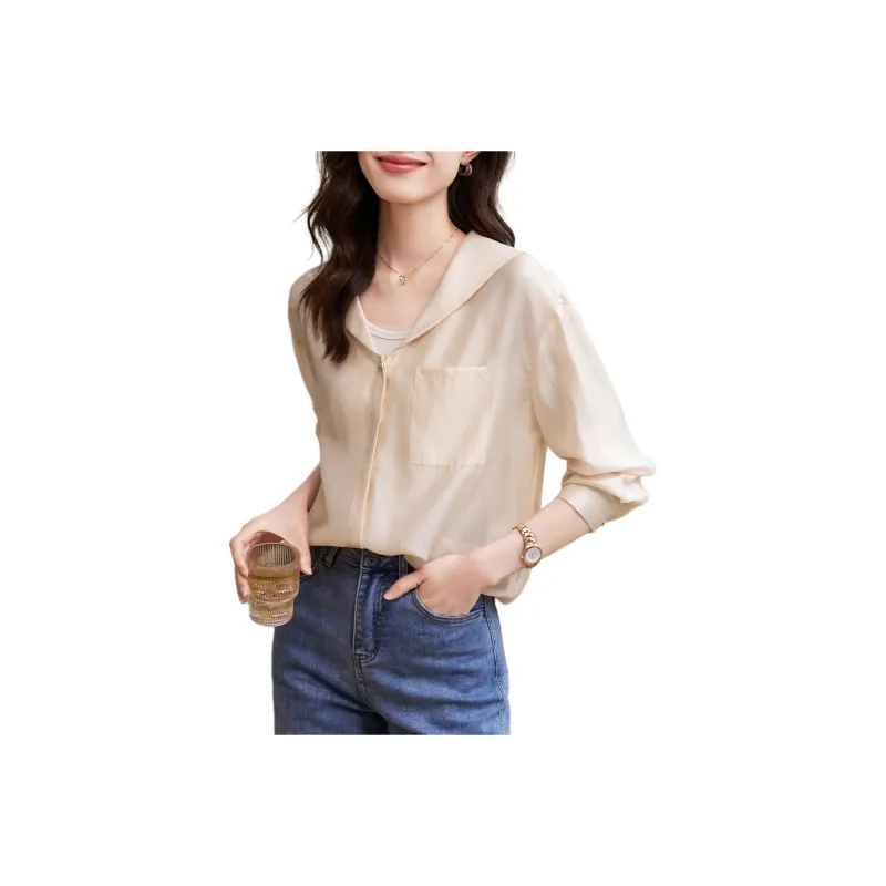 Mo Han Yi Mei Shirt Women's Champagne-0