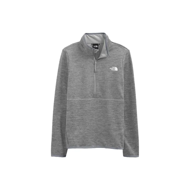 THE NORTH FACE Canyonlands Fleece Front Zip Pullover Tnf Medium Grey Heather-0