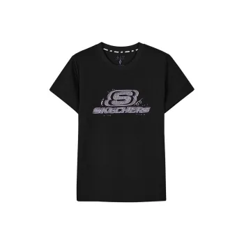 Skechers Regular T Shirt Women's Carbon Black