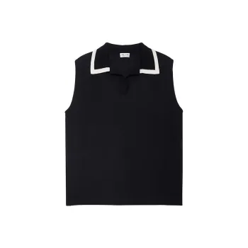 SAINT LAURENT Polo Shirt Women's Black
