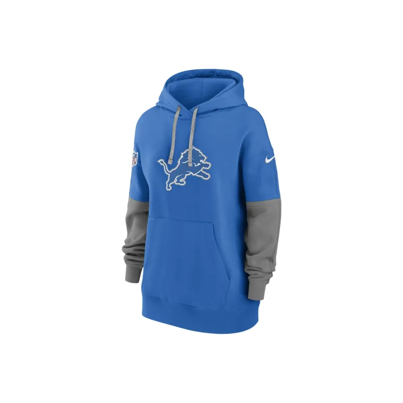 Nike Detroit Lions Sideline Essential Women's Nike Nfl Pullover Hoodie-0