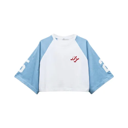ZARA T-Shirt Women's Blue/White