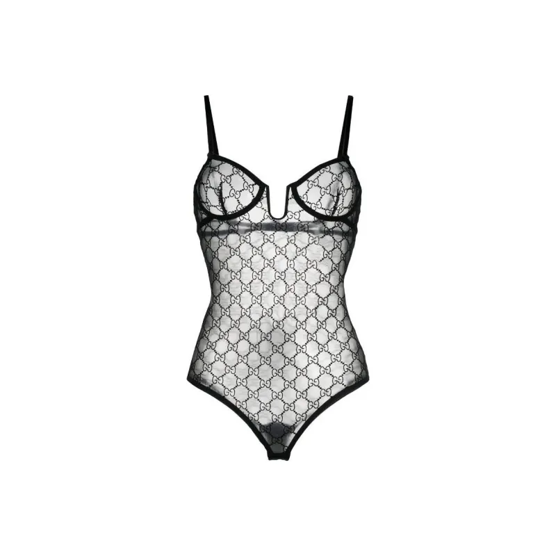 GUCCI Gg Tulle Bodysuit-0
