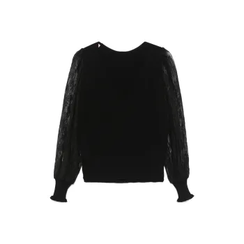 Twinset Dual use Lace sleeves Sweater