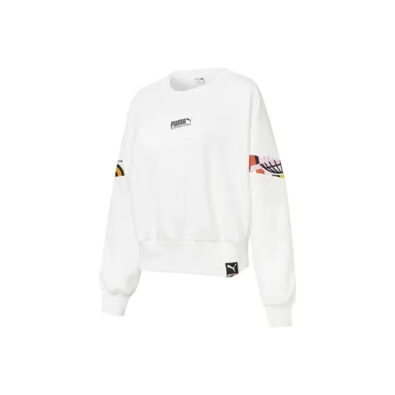 PUMA Golf P Sweatshirts Women's White-0