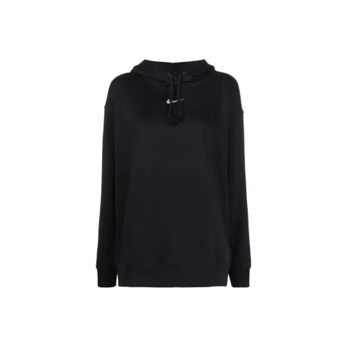 Nike Women's Oversized Fleece Hoodie Black/White