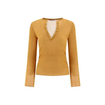 MaxMara V Neck Long Sleeved Top