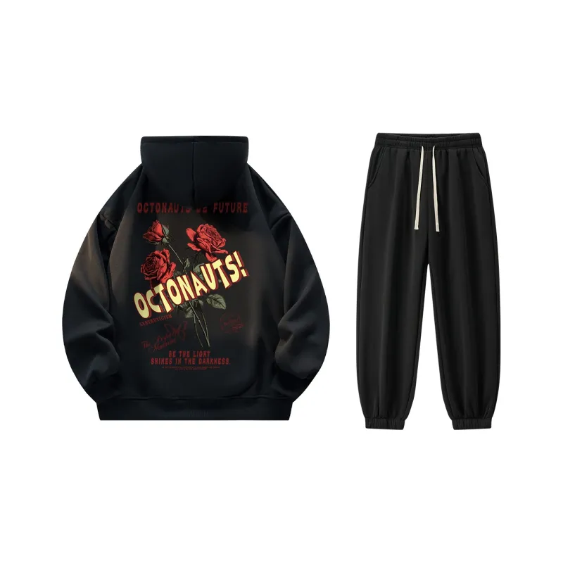 Small Columns Under The Sea Sweatshirt Set Unisex-6