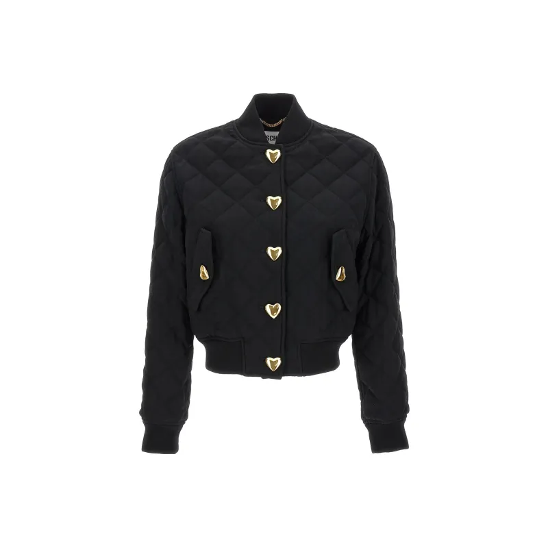 MOSCHINO Jackets Coats Women's Black-0