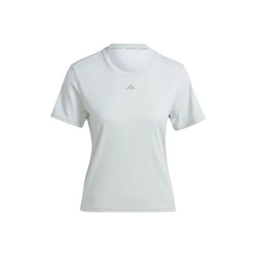 adidas black Hiit T Shirts Women's Silver Gray
