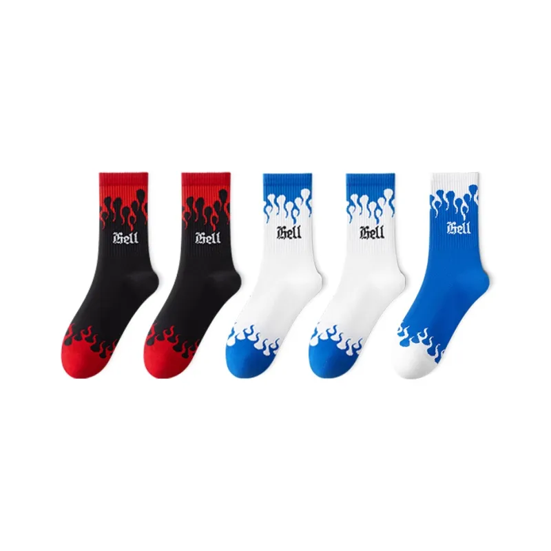 Taste The Color Knee High Socks Unisex 5 Pack-6