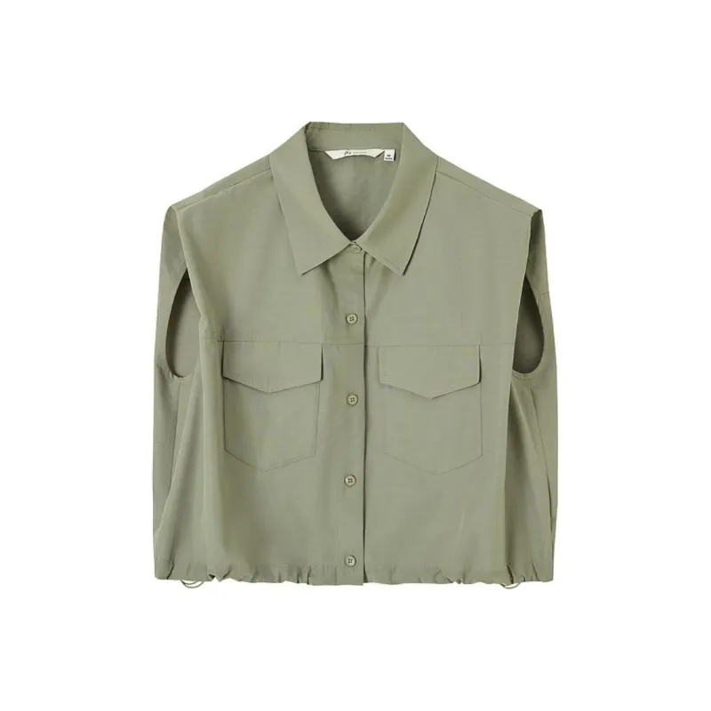 H'S x Faint Shirt Women's Green Khaki-0