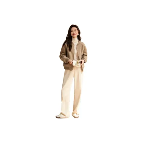 Mo Han Yi Mei Jackets Coats Women's Khaki