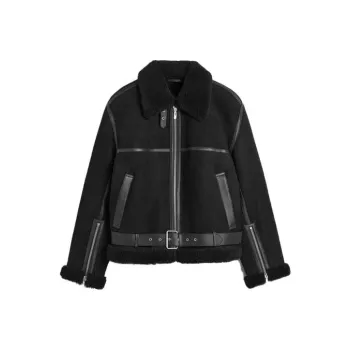 TOTEME Shearling Suede Jacket