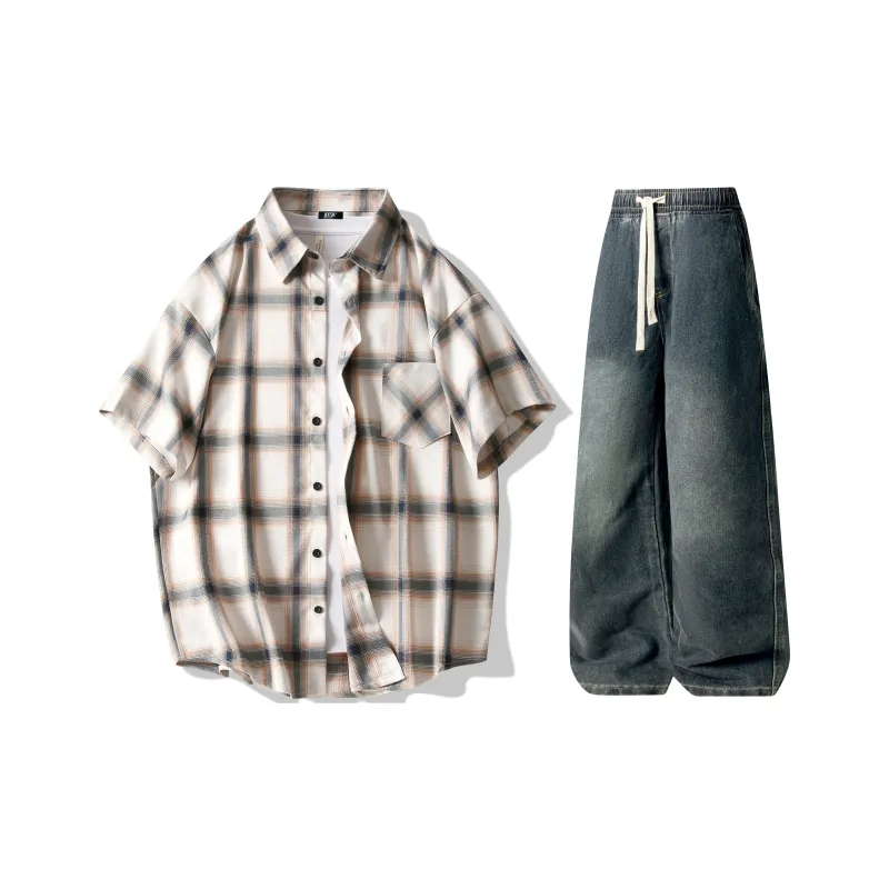 A.X.S.K Shirt Matching Set Unisex-35