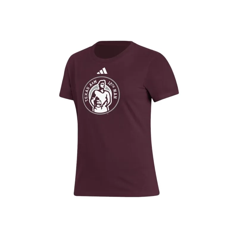 Adidas T-Shirts Women's Burgundy-0