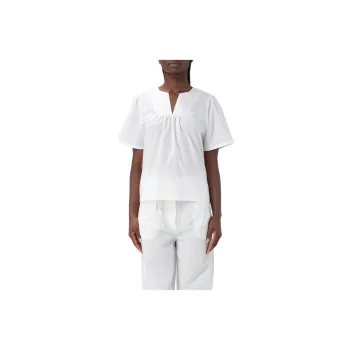 WOOLRICH V Neck Straight Hem Blouse